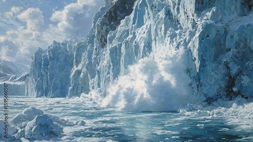 Massive glacier chunk collapses with thunderous crack, a chilling sign of climate change