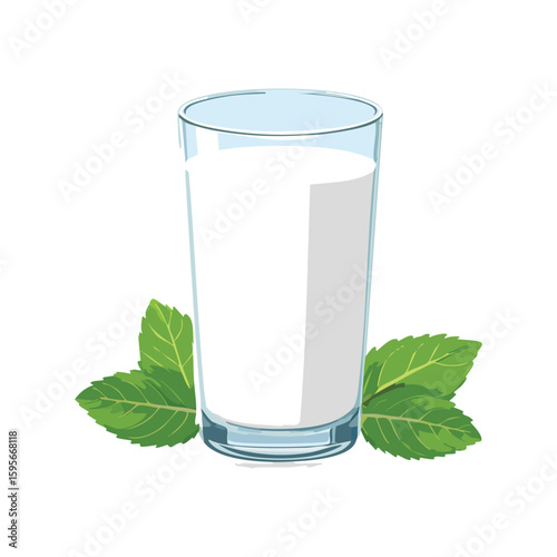 A glass of laban (yogurt drink)