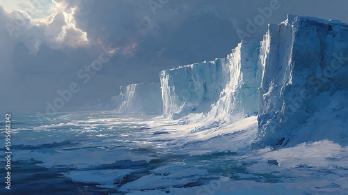 1939 snapshot: Arctic cliffs collapsing, silent evidence of global warming before World War II