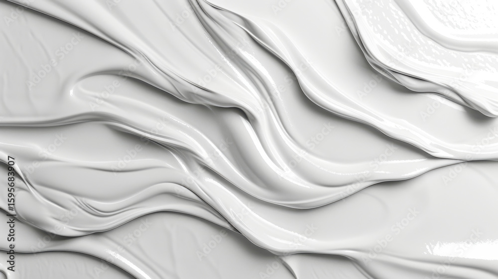 Smooth white wave texture creates abstract background with flowing lines, evoking sense of calm and elegance. This versatile design can enhance various creative projects Smooth white wave texture creates abstract background with flowing lines, evoking sense of calm and elegance. This versatile design can enhance various creative projects