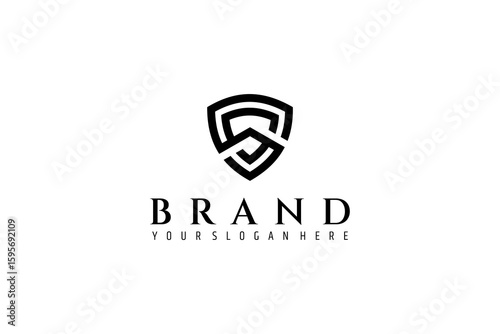 Free Download Modern shield letter S logo vector icon - GFXLoad