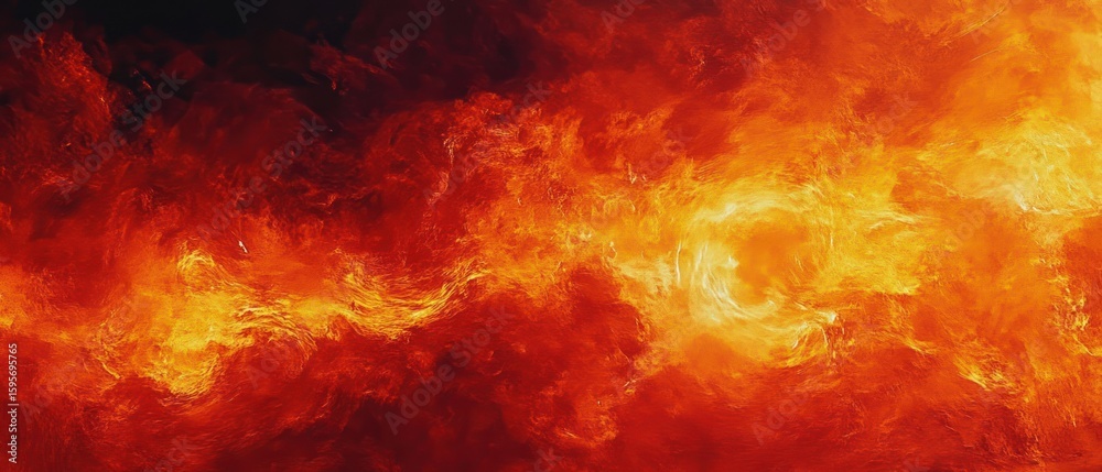 Abstract swirling fiery patterns in intense shades of orange and red creating a dynamic and energetic flow resembling molten lava or cosmic flames Abstract swirling fiery patterns in intense shades of orange and red creating a dynamic and energetic flow resembling molten lava or cosmic flames