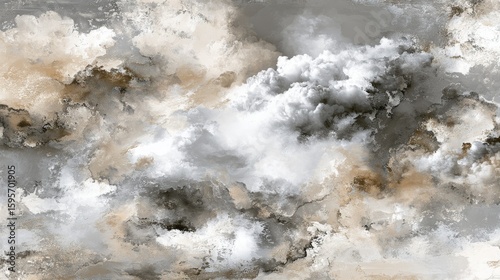 Abstract cloud formation grey brown beige hues artistic texture