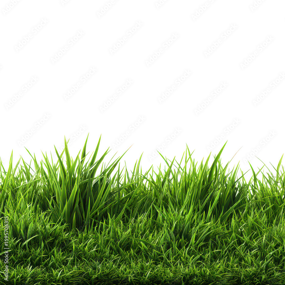 Obraz premium Close view of green grass against black space background image