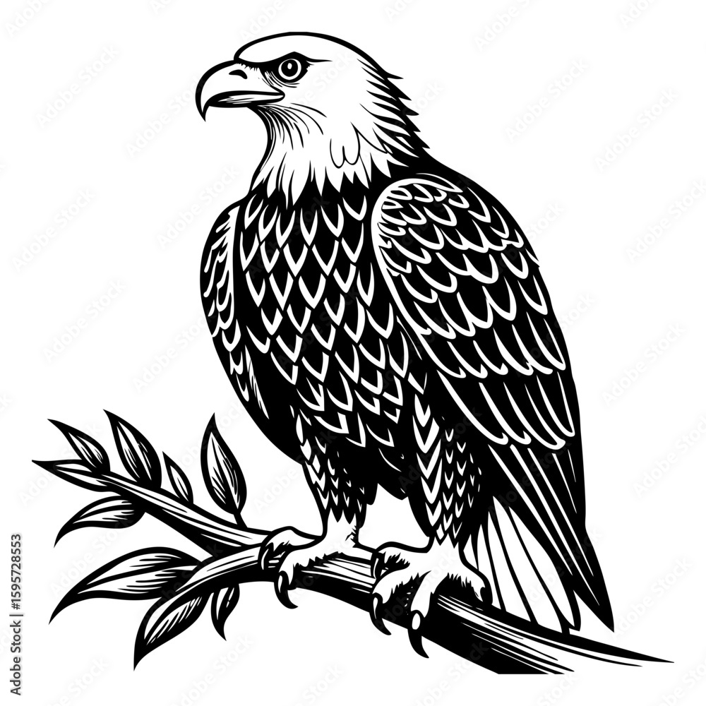 Obraz premium eagle on a white background