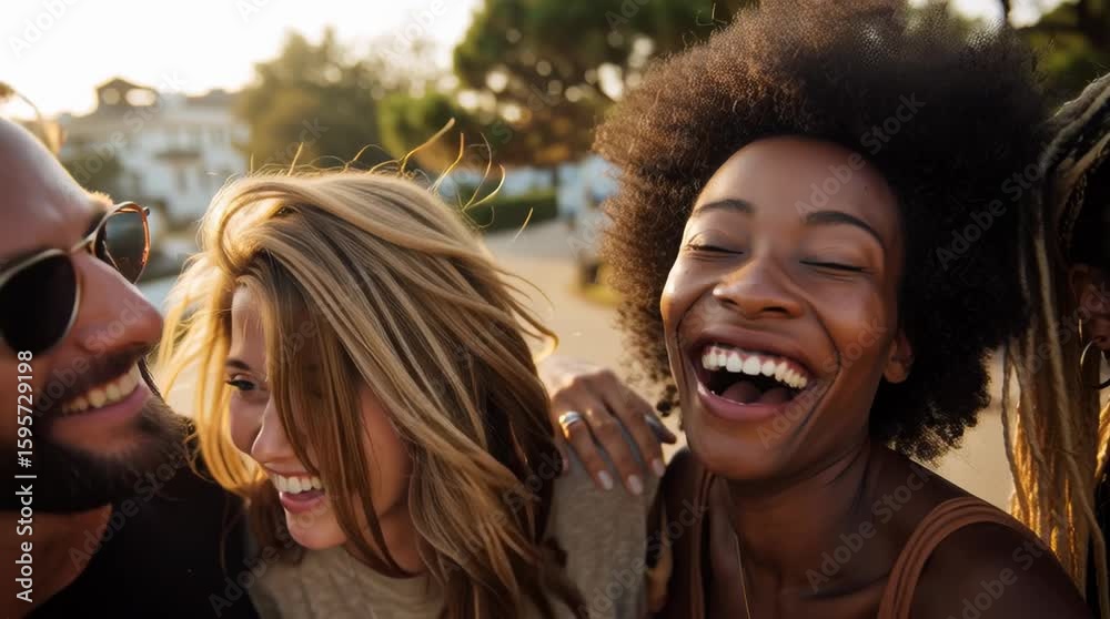 Diverse Friends Laughing Together Diverse Friends Laughing Together