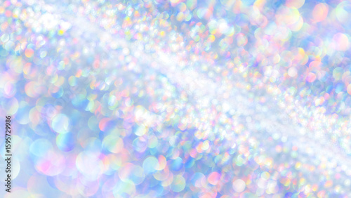 Sparkling glitter creating a soft, light pastel colors. Dreamy shimmering par...