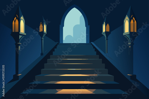 Creepy Mirror with Spooky Shadows