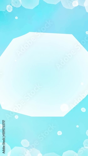 Sparkling background material with a cold ice image Blue Video