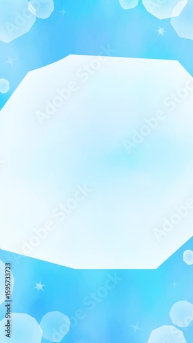 Sparkling background material with a cold ice image Blue Video