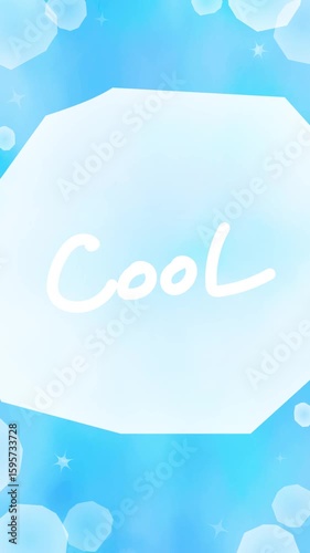 Sparkling background material with a cold ice image Blue Video