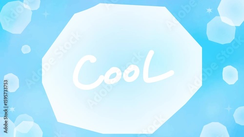 Sparkling background material with a cold ice image Blue Video