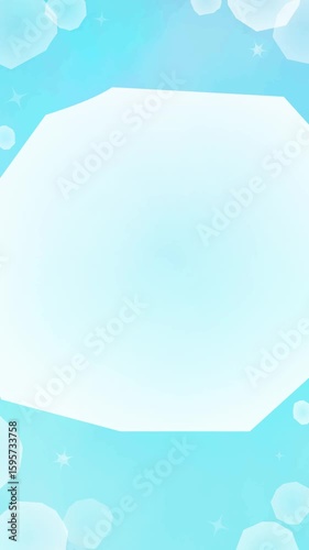 Sparkling background material with a cold ice image Blue Video