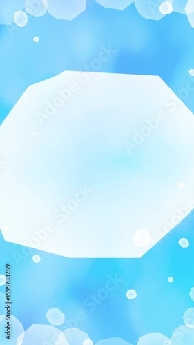 Sparkling background material with a cold ice image Blue Video