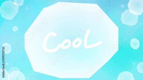 Sparkling background material with a cold ice image Blue Video