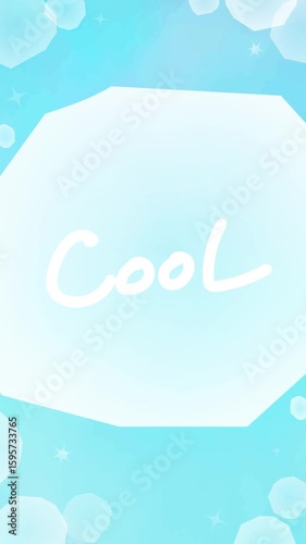Sparkling background material with a cold ice image Blue Video