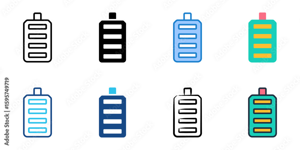 Battery icon set multiple style collection
Battery icon set multiple style collection