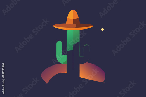 a glowing cactus in a creepy desert with cobwebs