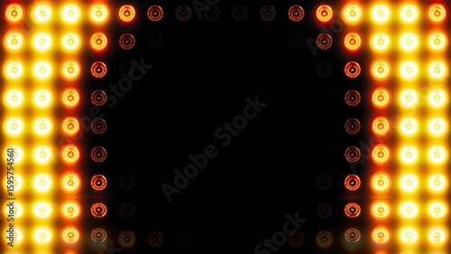 Bright Stage Lights Array Creates Energetic Mood