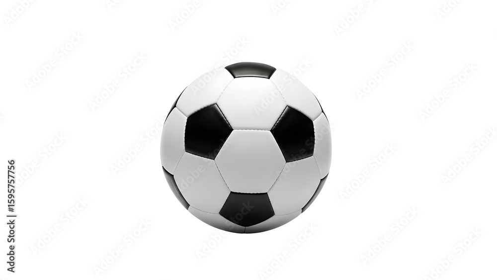 Naklejka premium Soccer ball isolated on white background for sports equipment and football games illustration design on transparent background