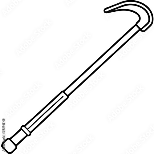 Steel Crowbar Tool Vector