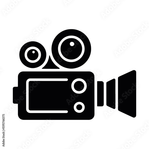 Vintage Camera Icon Capturing Timeless Moments of Yesteryear, Nostalgic Reminiscence of Classic Filmmaking and Visual Storytelling Through Traditional Media
