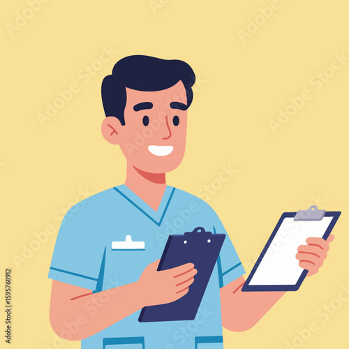 flat design of medical calm