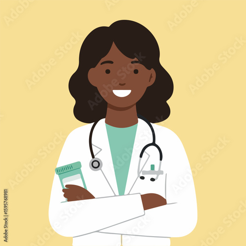 flat design of medical calm