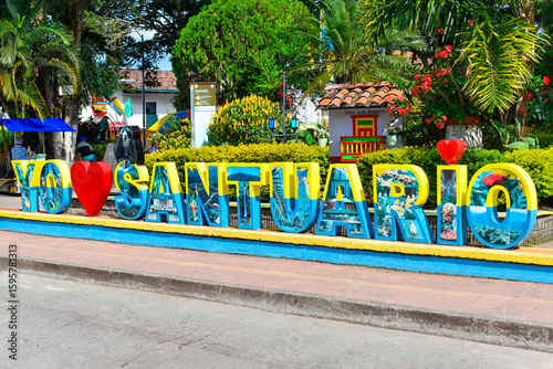 Wallpaper Mural Parque principal del municipio de Santuario, Risaralda. Colombia Torontodigital.ca