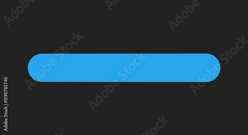 Blue horizontal bar element for user interface design