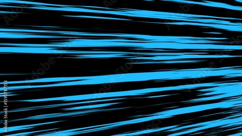 Anime comic book action speed lines animation effects. Blue anime speed line background animation on black.