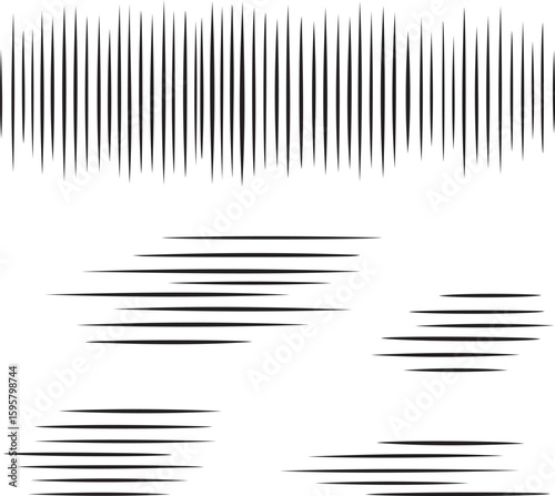 Black abstract lines on white background vector