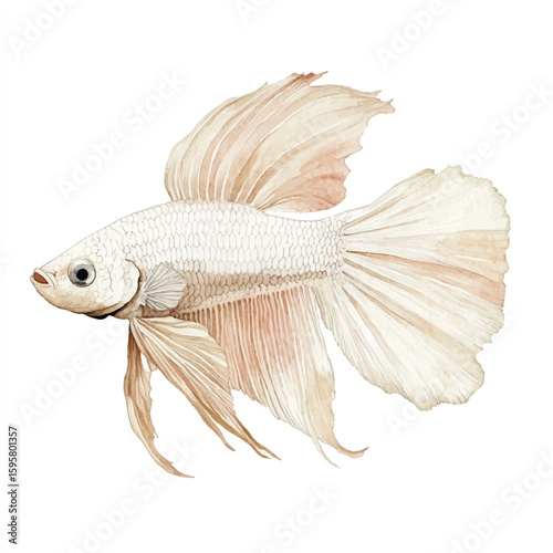 a cute animal of Betta fish
