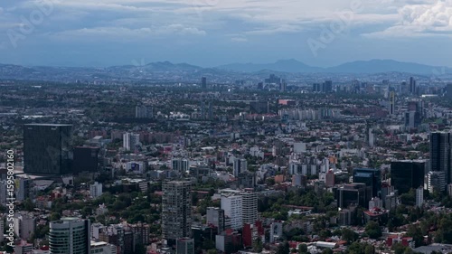 Wallpaper Mural  Overhead shot of different areas of Mexico City on a clear day with good visibility  Torontodigital.ca