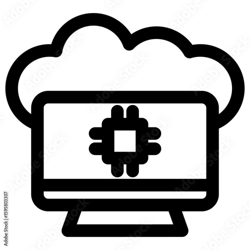 Edge Computing Outline Icon