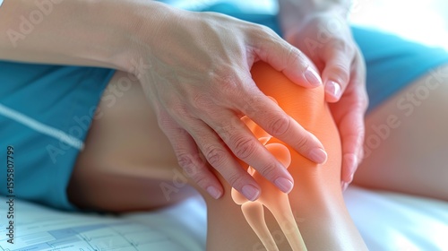 Middle aged woman holding painful joints suffering from chronic illness, arthritis or autoimmune disease. Healthcare, medical condition, patient pain and discomfort concept.
