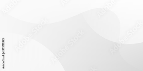 Abstract Geometric modern white and gray color vector illustration.