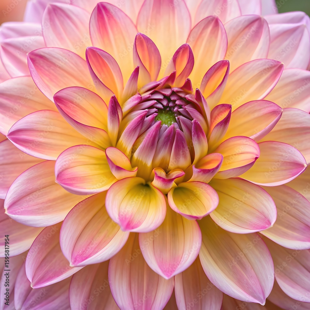 Obraz premium dahlia flower macro