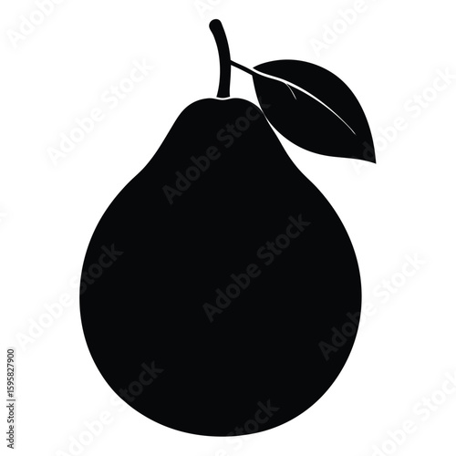 pear on white background