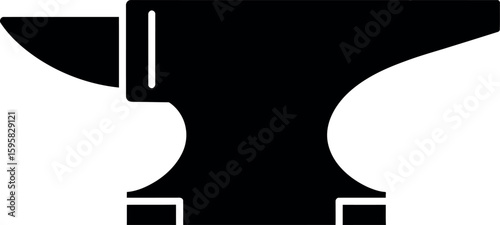 Blacksmith anvil silhouette icon