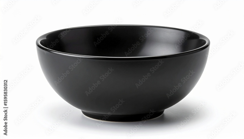 black bowl isolated on white background black bowl isolated on white background