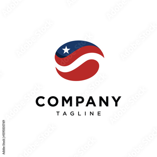 Free Download American Coffee Bean Logo Icon Vector - GFXLoad