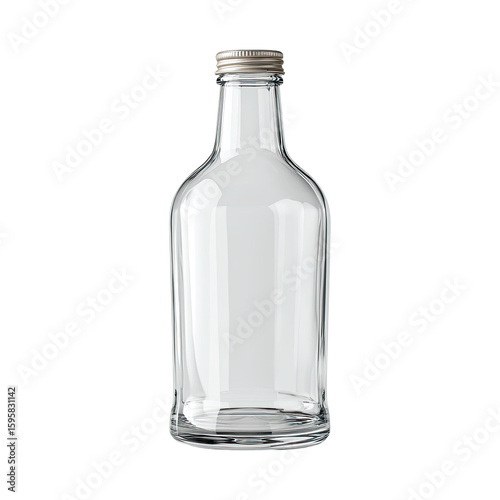 Wallpaper Mural Clear glass bottle with metal cap (15) Torontodigital.ca
