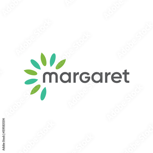 Margaret Flower Logo Icon Vector