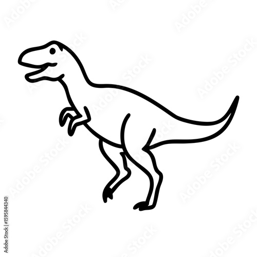 Dinosaur Minimal Vector Pictogram
