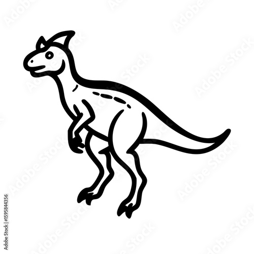 Dinosaur Minimal Vector Pictogram
