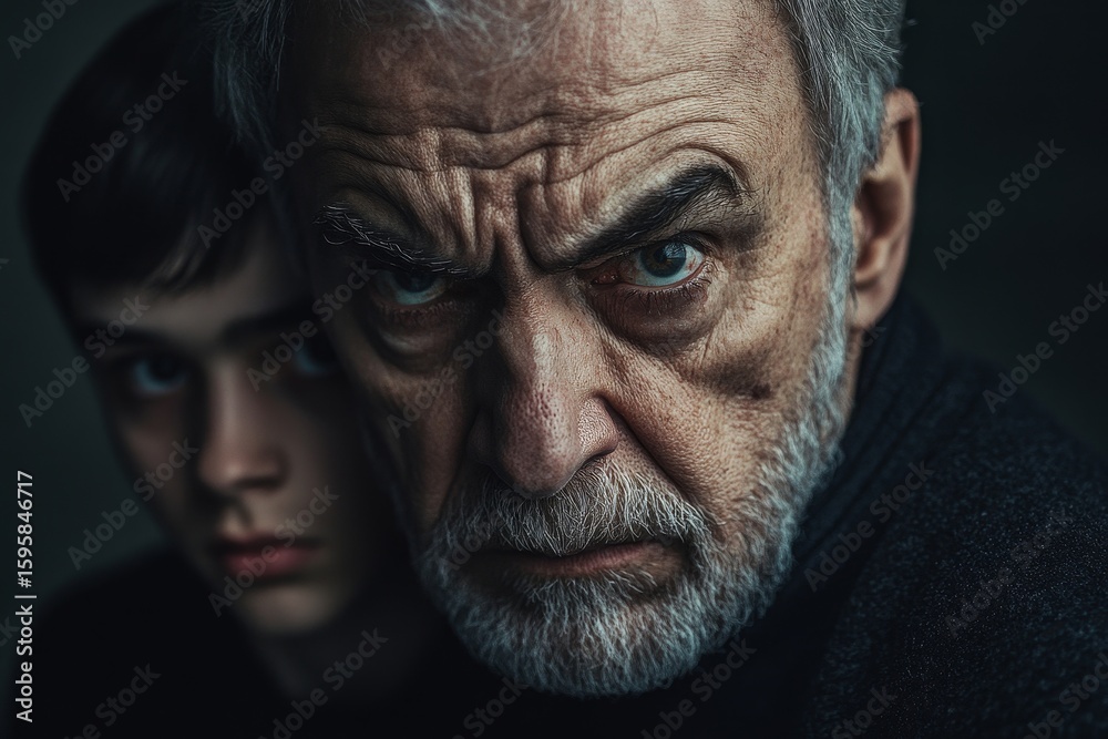 Mature man abusing his younger colleague, addressing workplace and fostering an environment of respect and fairness in professional settings, Generative AI Mature man abusing his younger colleague, addressing workplace and fostering an environment of respect and fairness in professional settings, Generative AI