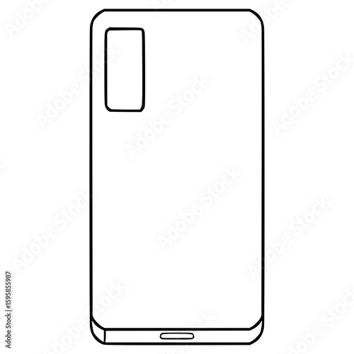 phone case illustration hand drawn outline vector