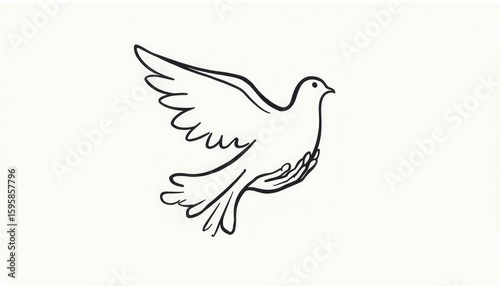 dove of peace vector illustration