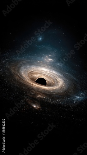 Cosmic Black Hole In Deep Space